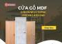 Cửa gỗ MDF phòng ngủ cao cấp