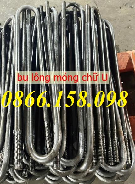 Bu lông neo móng U công trình xây dựng