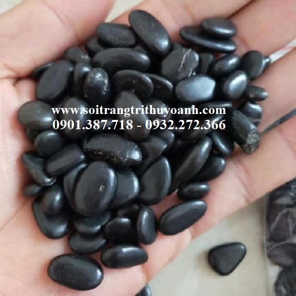 sỏi đen bóng