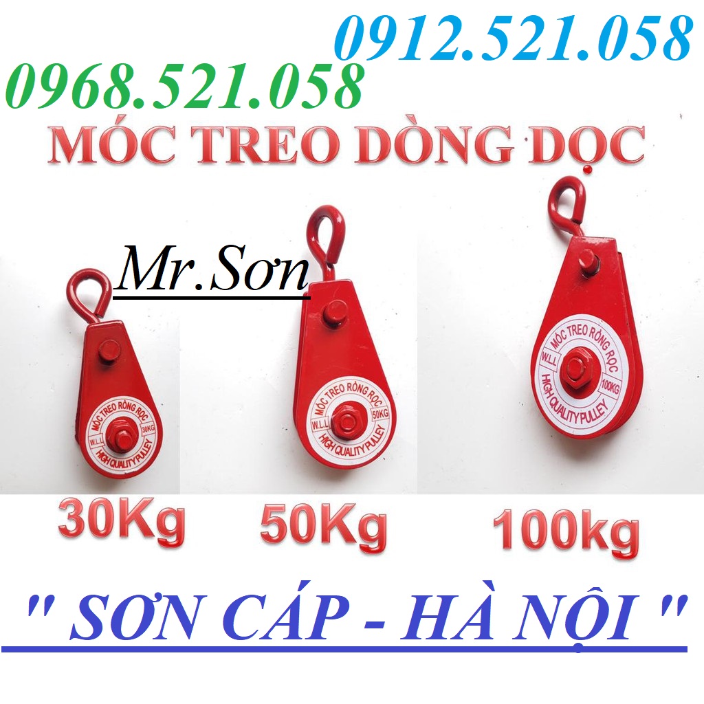Có Puly sắt 300kg, 200kg, 100kg, 50kg, 100kg đỏ 0913521058 Kim khí Thanh Sơn hà nội cung