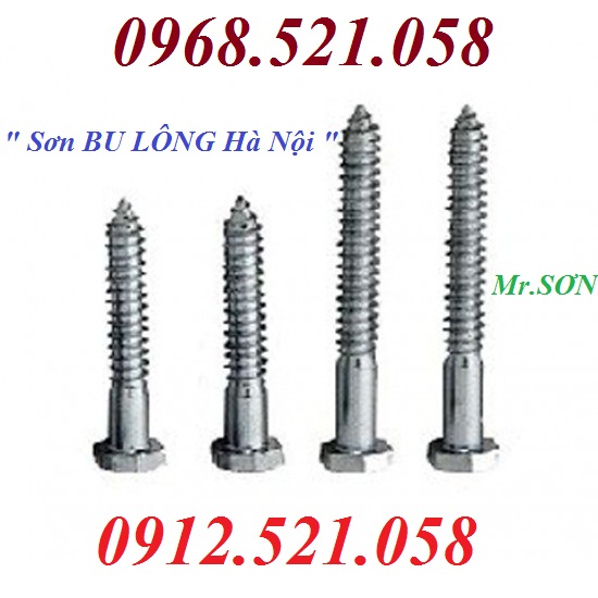 Vít Inox 304, vít giác M10,8,6, vít phông Inox 0968521058 Kim khí vật tư Thanh Sơn - Hà N