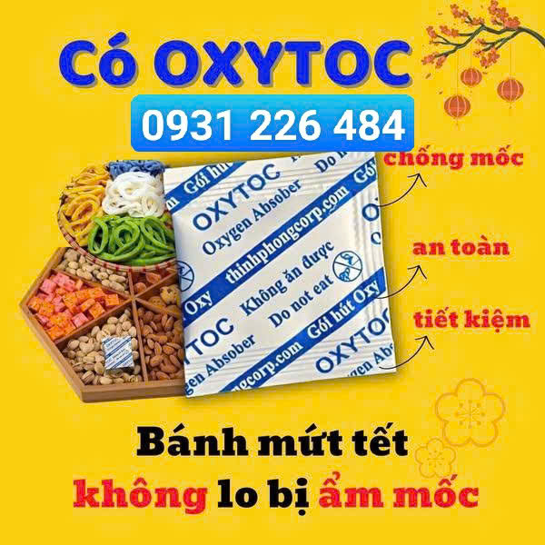 gói hút oxy chống mốc mứt bánh tết