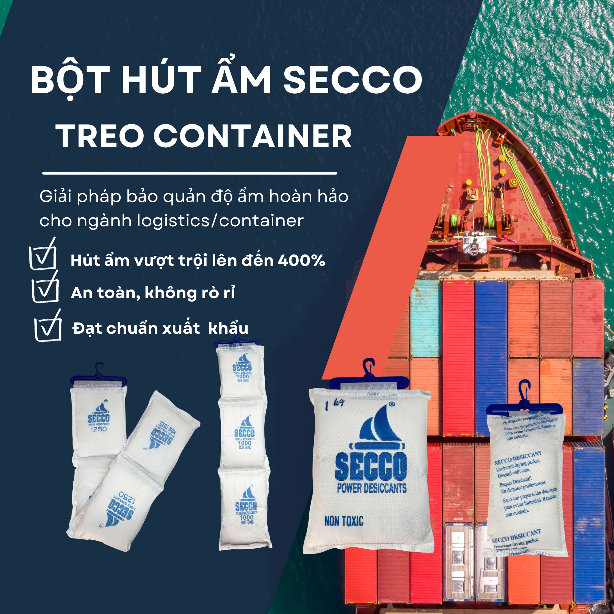 bột hút ẩm Secco