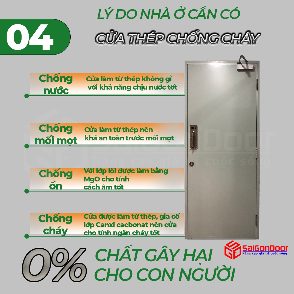 Giải pháp cửa thoát hiểm chuẩn quy định - Lựa chọn từ SaiGonDoor