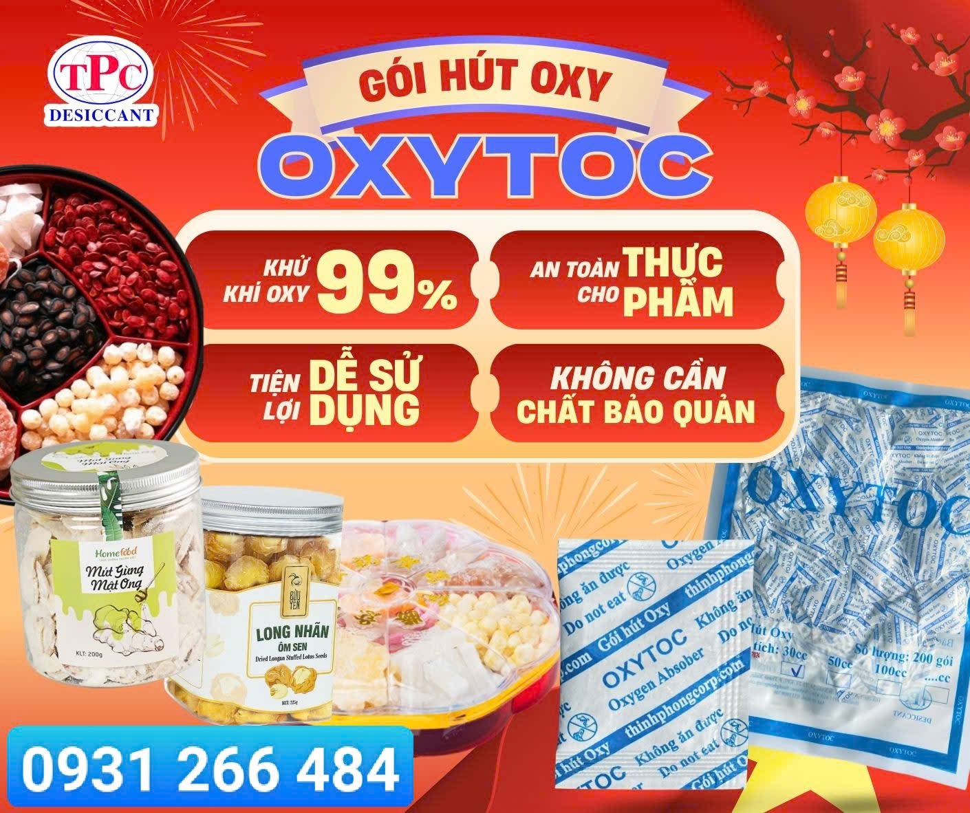 gói hút oxy chống mốc mứt bánh tết