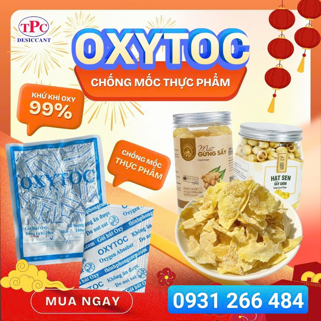 gói hút oxy chống mốc mứt bánh tết