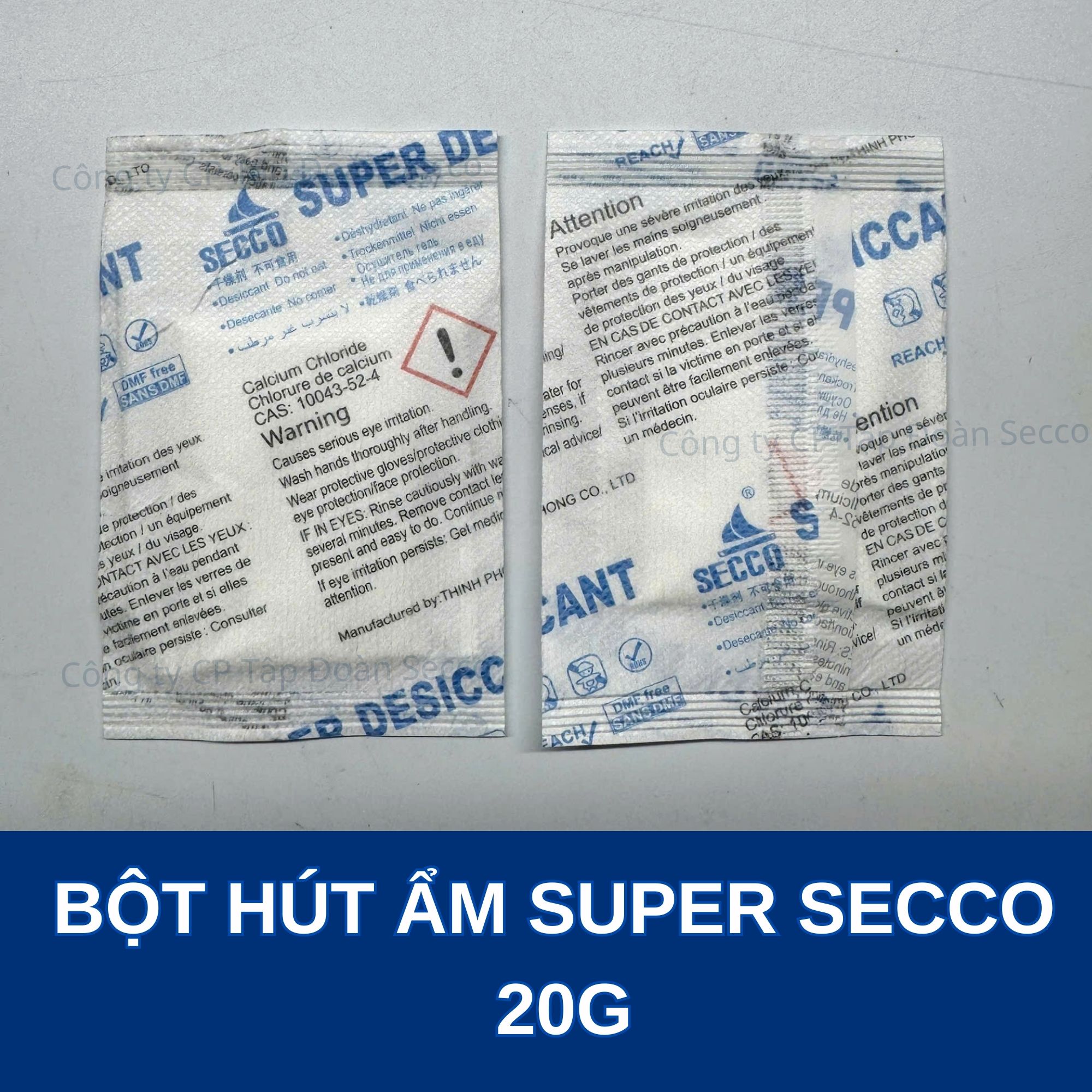 bột hút ẩm secco 2 lớp hút 400% giá tốt
