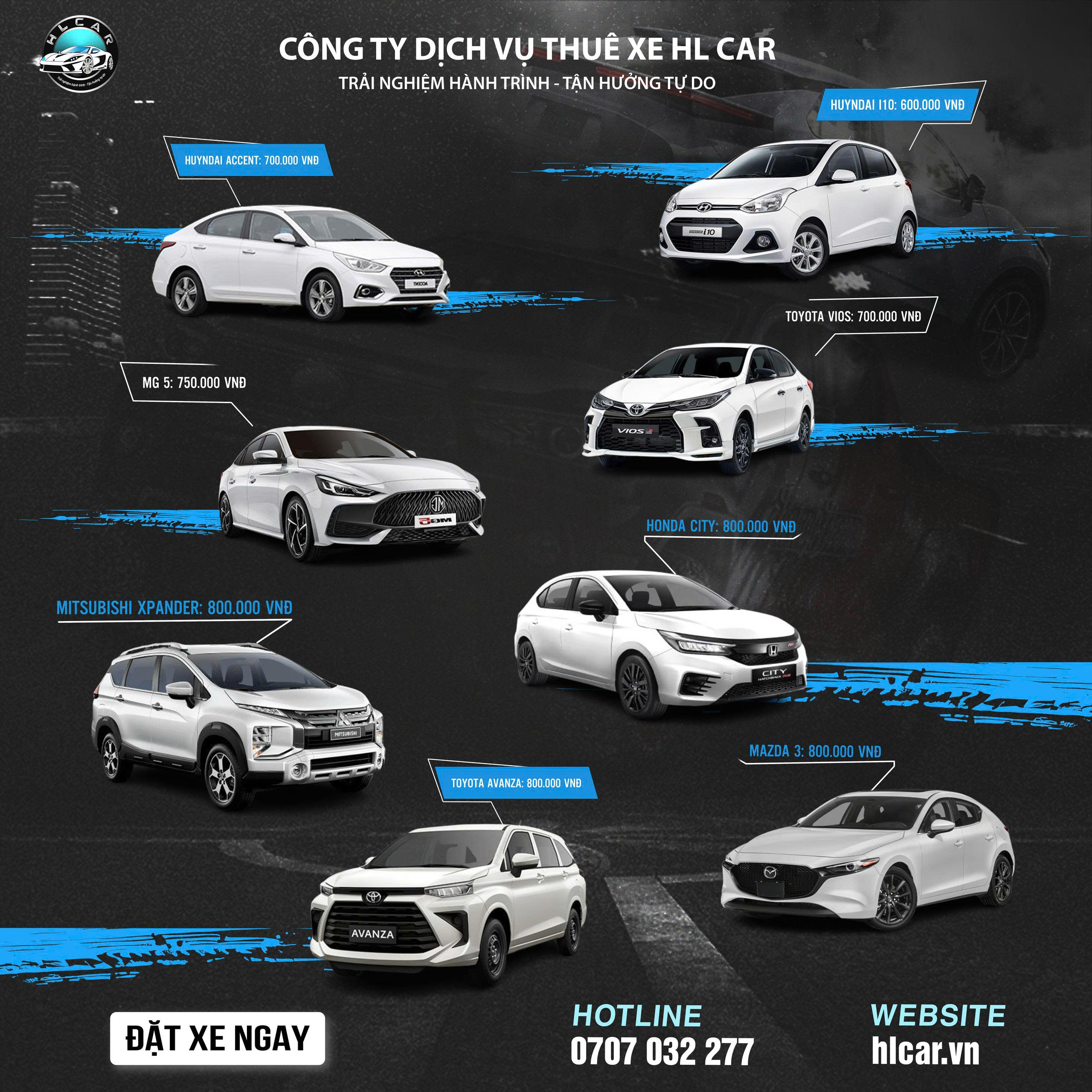 Cho thuê xe du lịch giá tốt