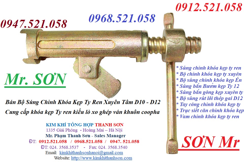 Chuyên doanh kẹp bướm ghép cốp pha 0912521058 Kim khí Thanh Sơn Thanh Trì Hà Nội phâ