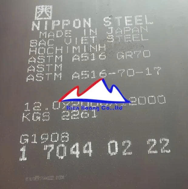 thép Nippon Nhật Bản A516/70