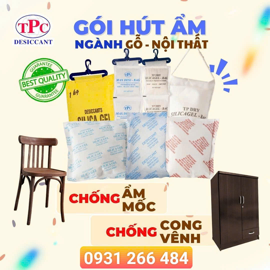 Gói hút ẩm cho gỗ xuất khẩu