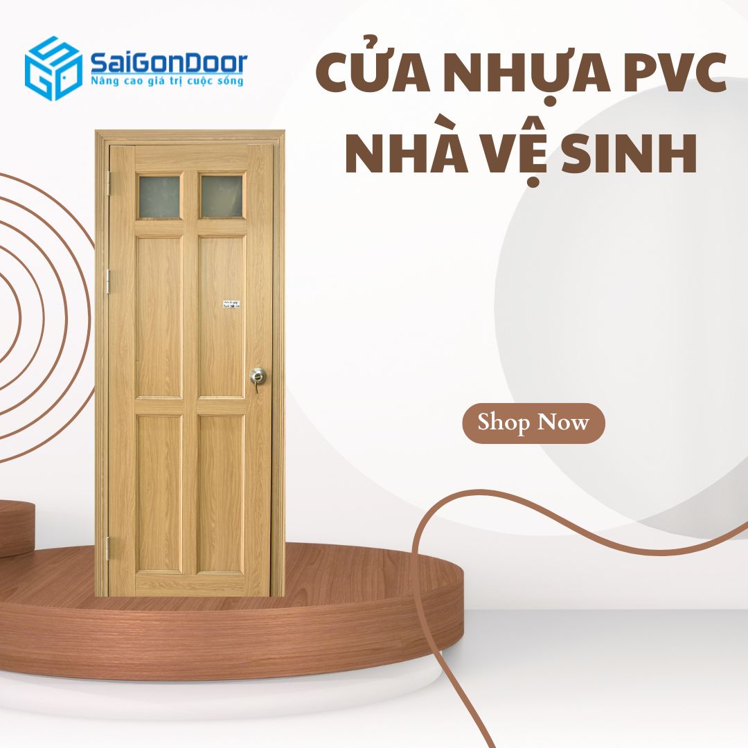 Cửa Nhựa PVC Cho Nhà Vệ Sinh – Chống Nước Bền Đẹp