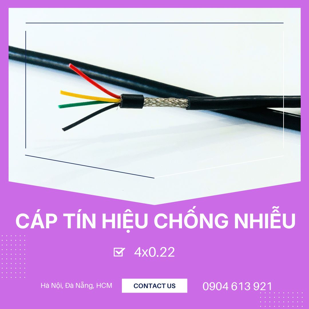 cáp tín hiệu 2x0.22