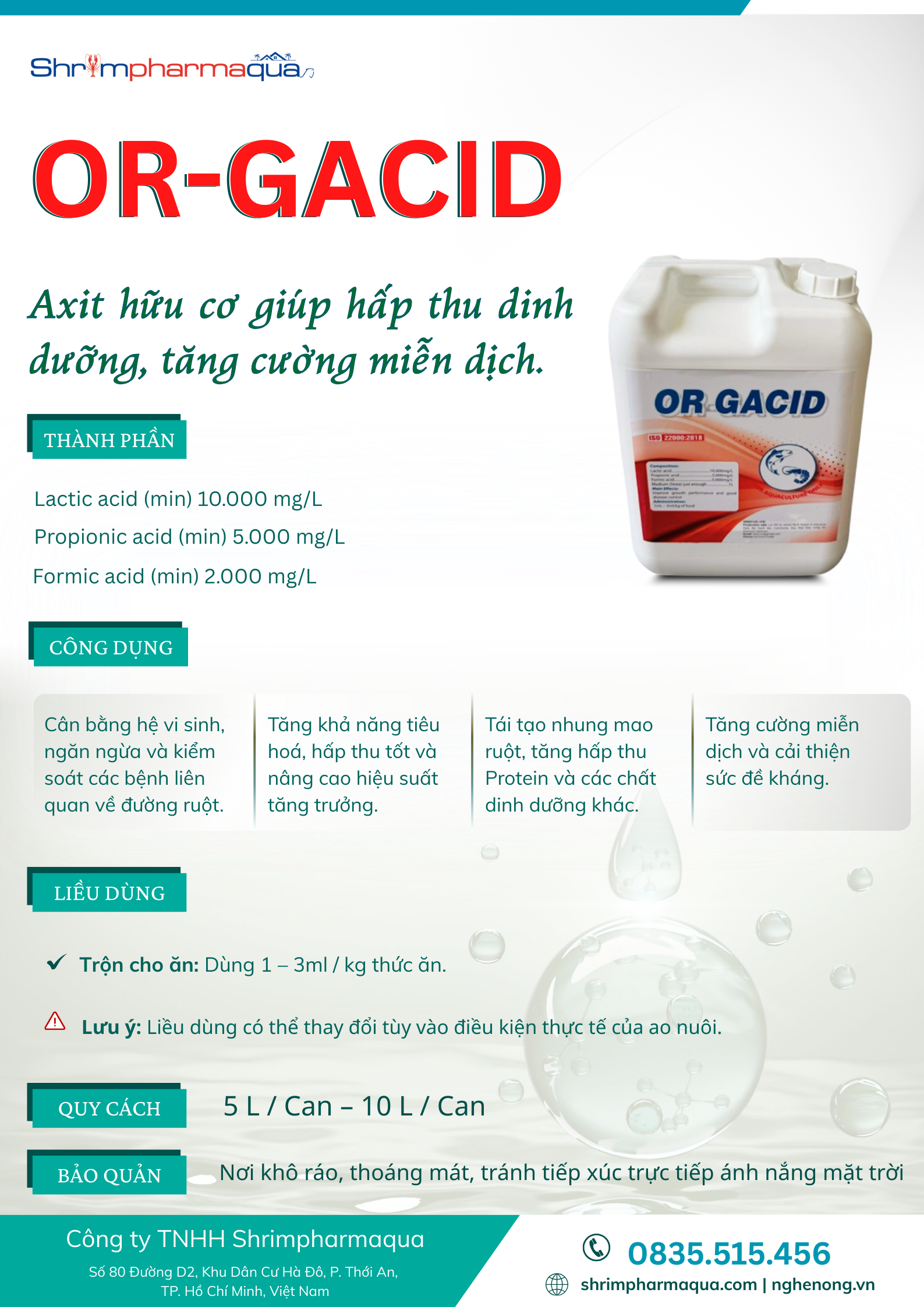 Axit hữu cơ giúp hấp thu dinh dưỡng, tăng cường miễn dịch