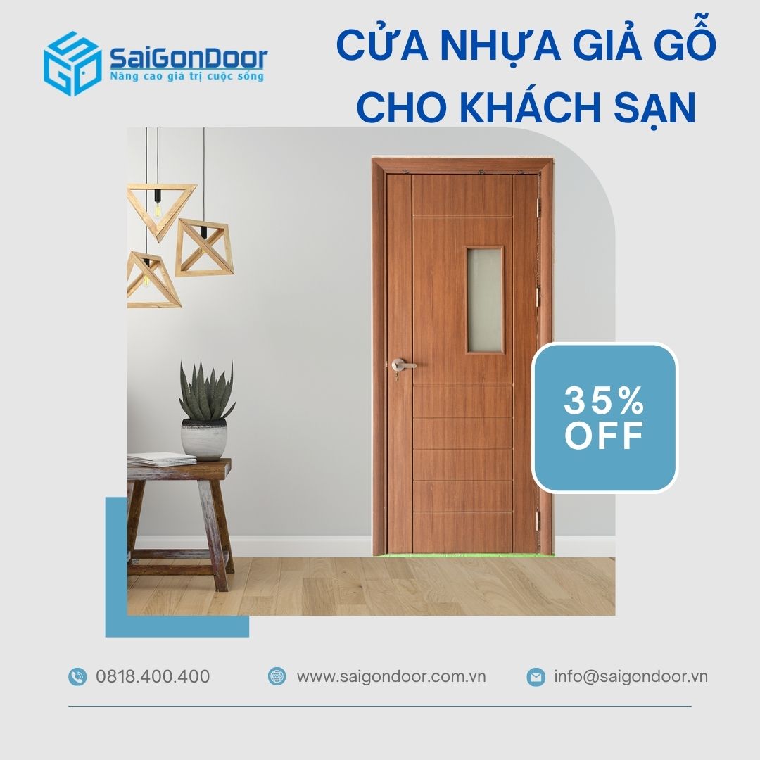 Cửa Nhựa Giả Gỗ Cho Khách Sạn – Nâng Tầm Trải Nghiệm