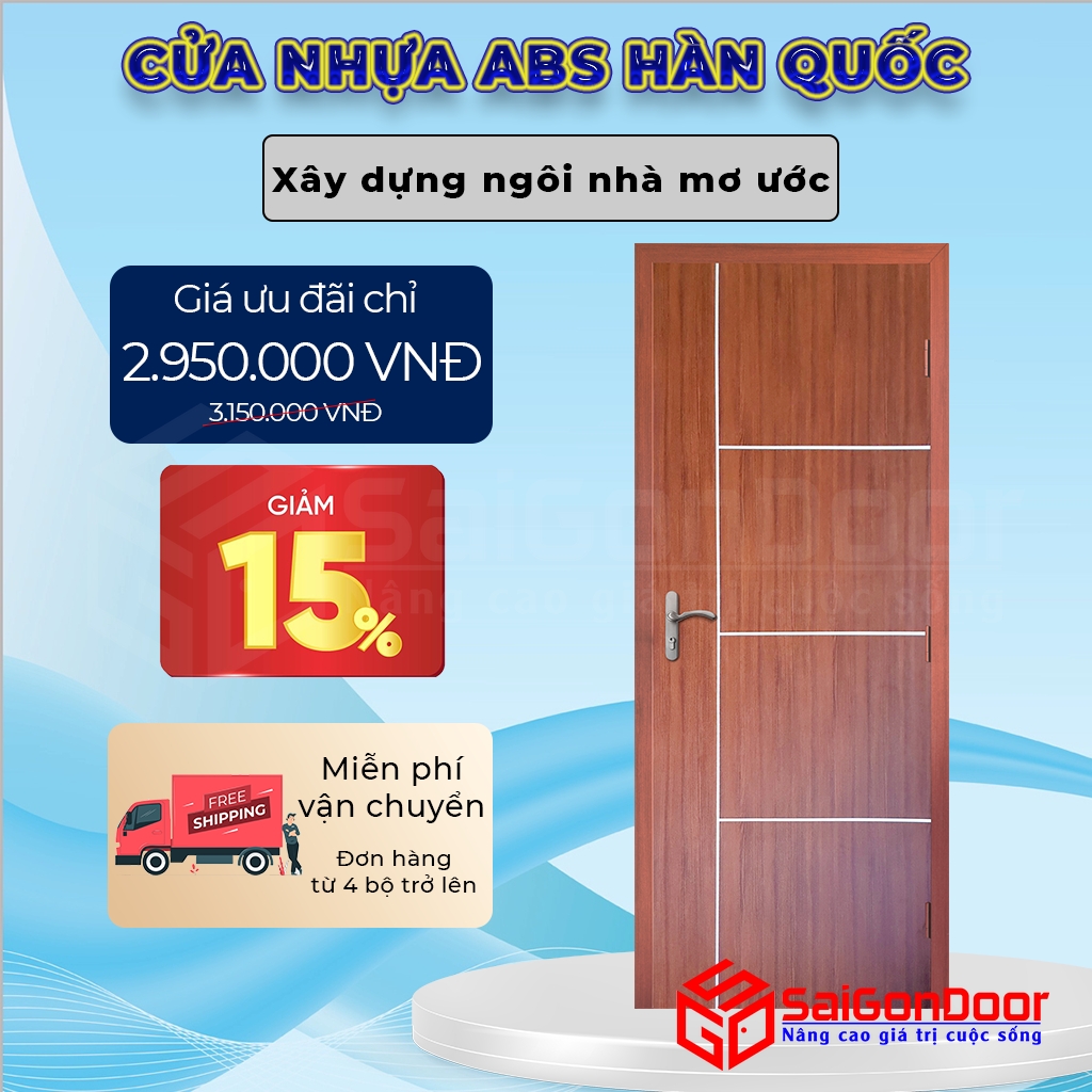 Cửa nhựa ABS Hàn Quốc - Đẹp sang bền chắc