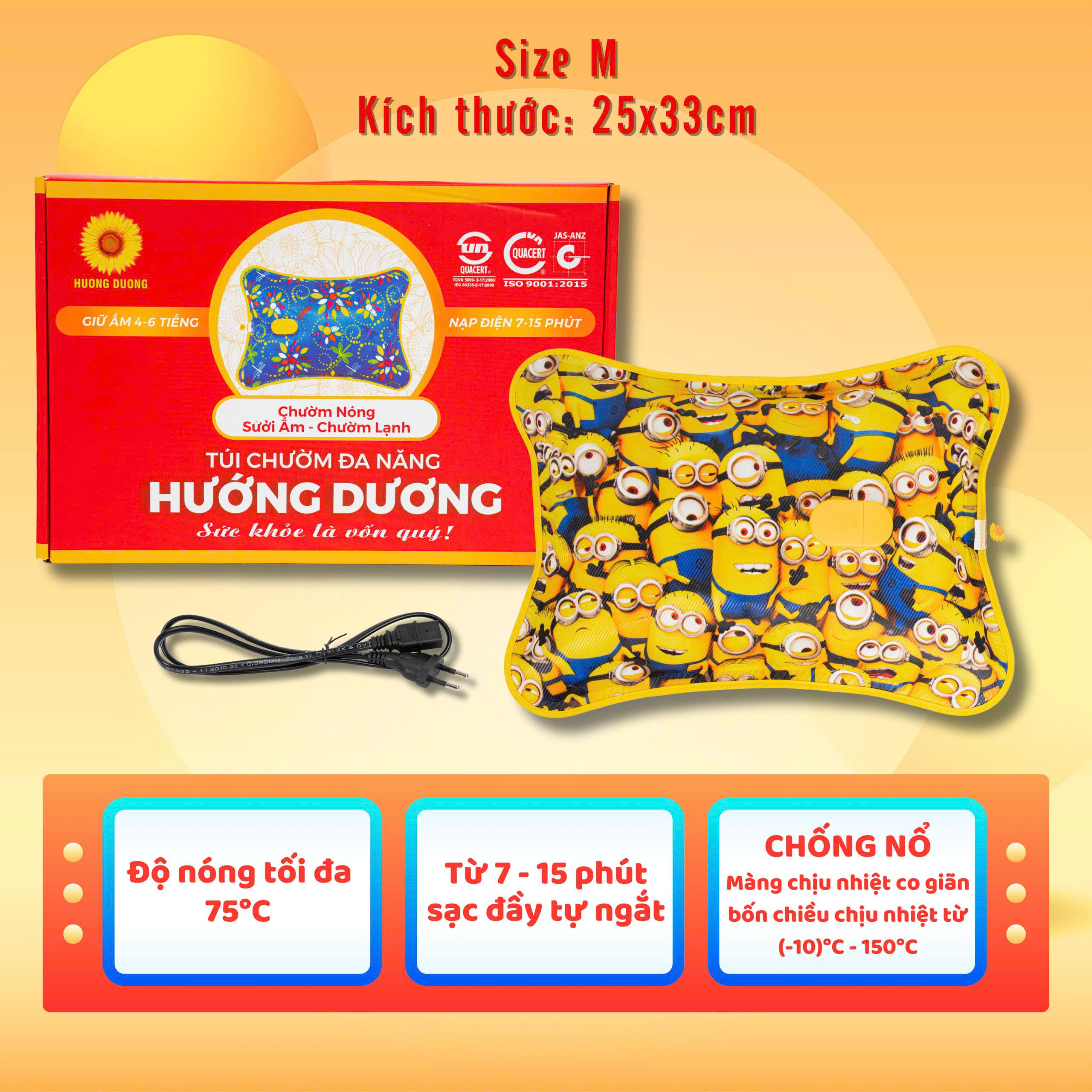 Túi chườm HƯỚNG DƯƠNG size M