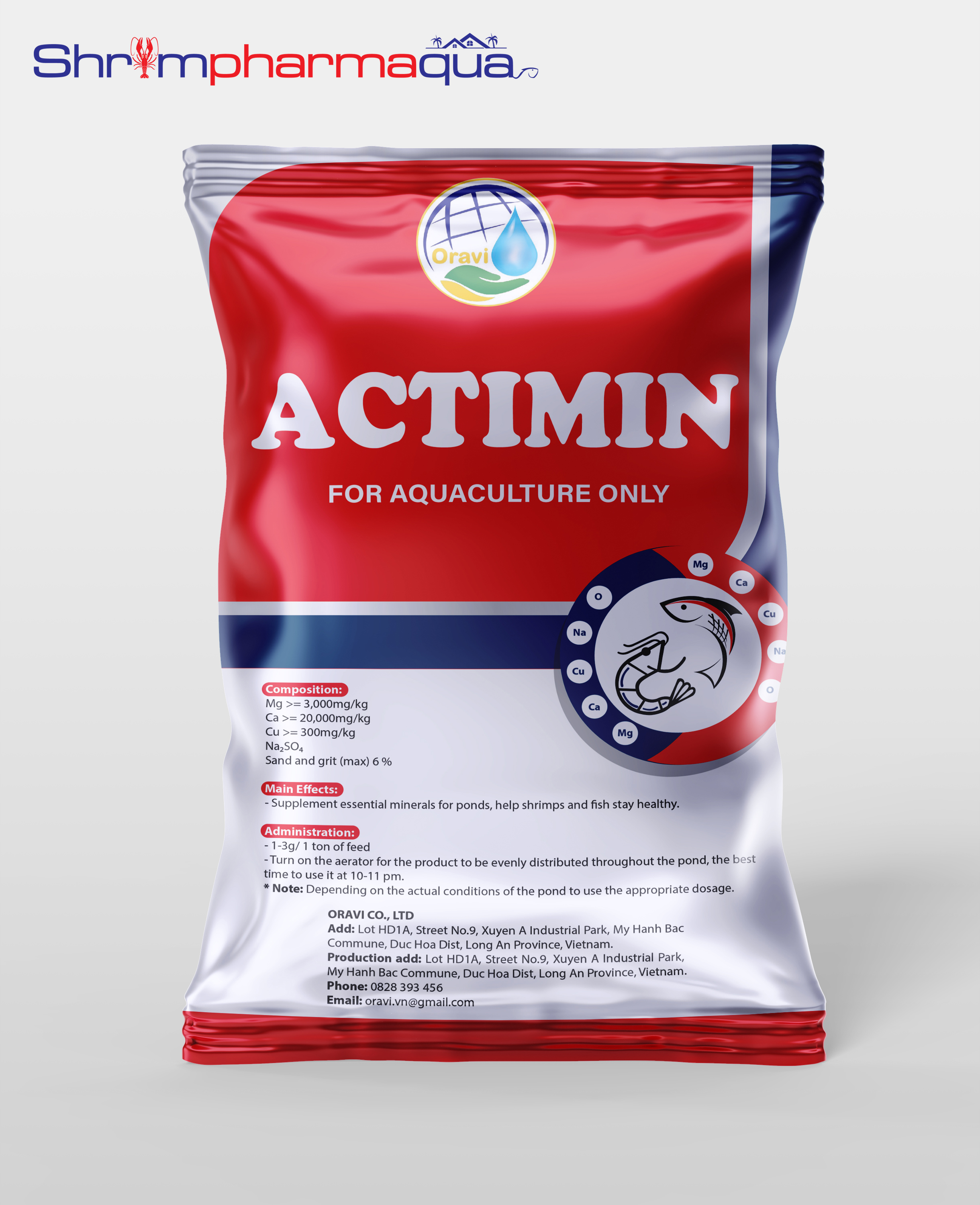 Actimin - Bổ sung khoáng cho tôm