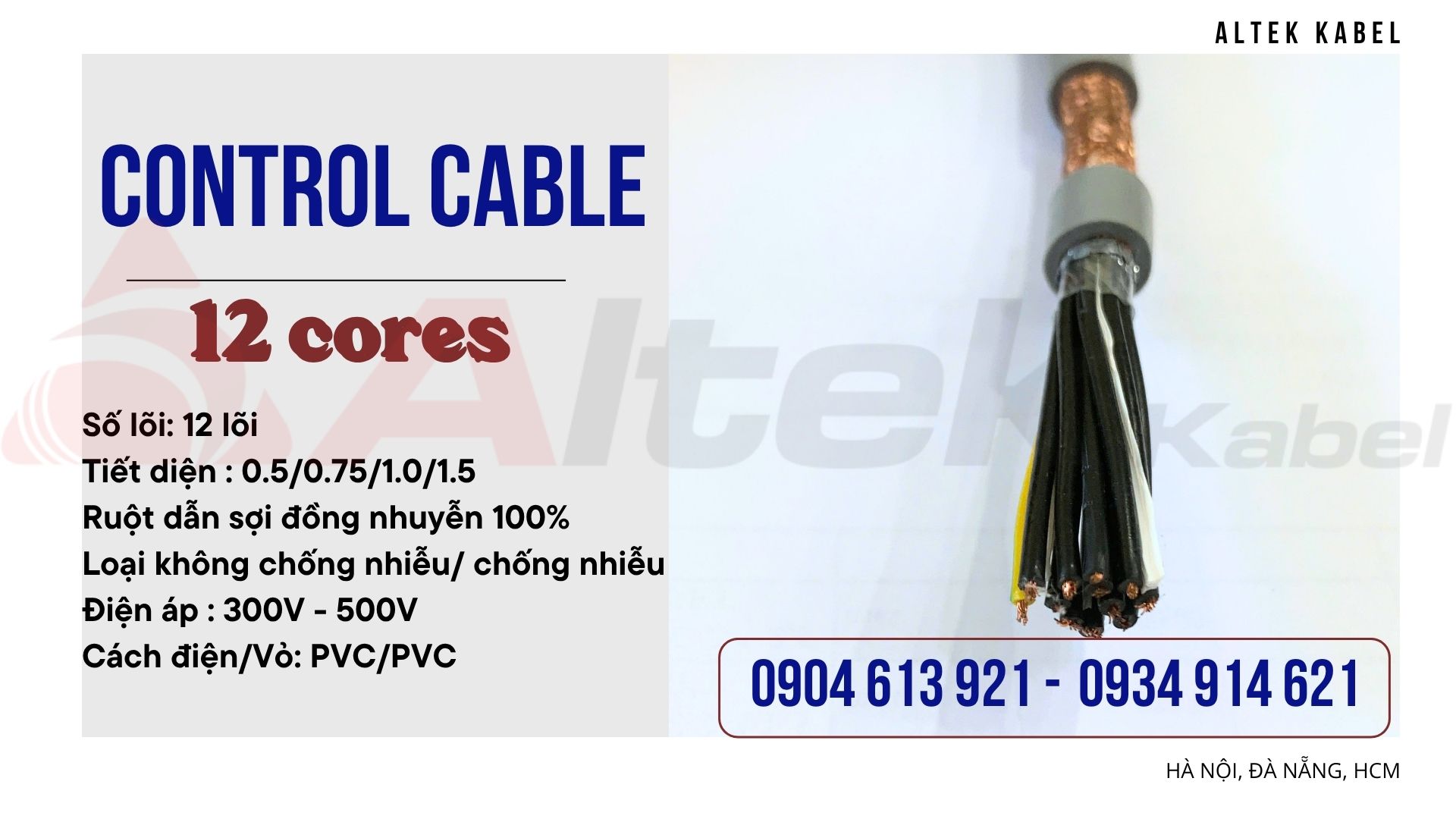 cáp điều khiển sh -500 12g1.0