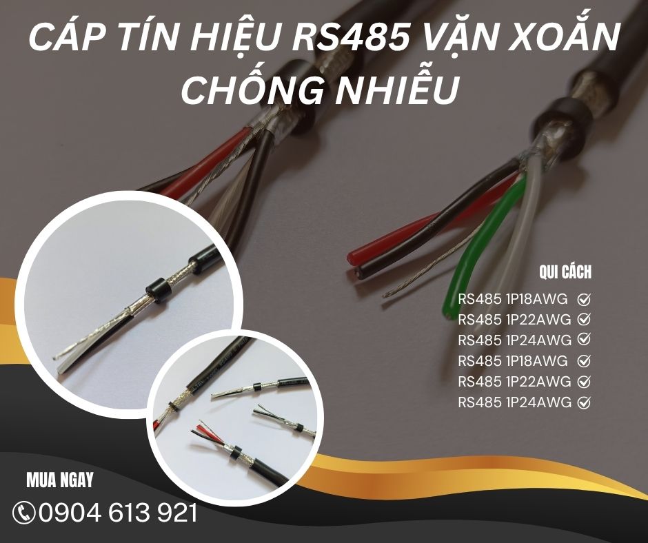 cáp rs485 1 pair 22awg