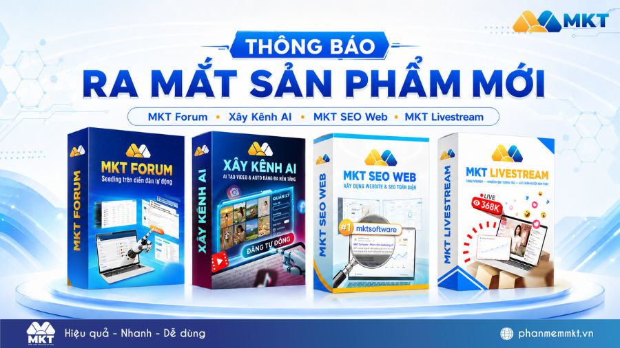 Phần mềm MKT ra mắt 4 phần mềm mới