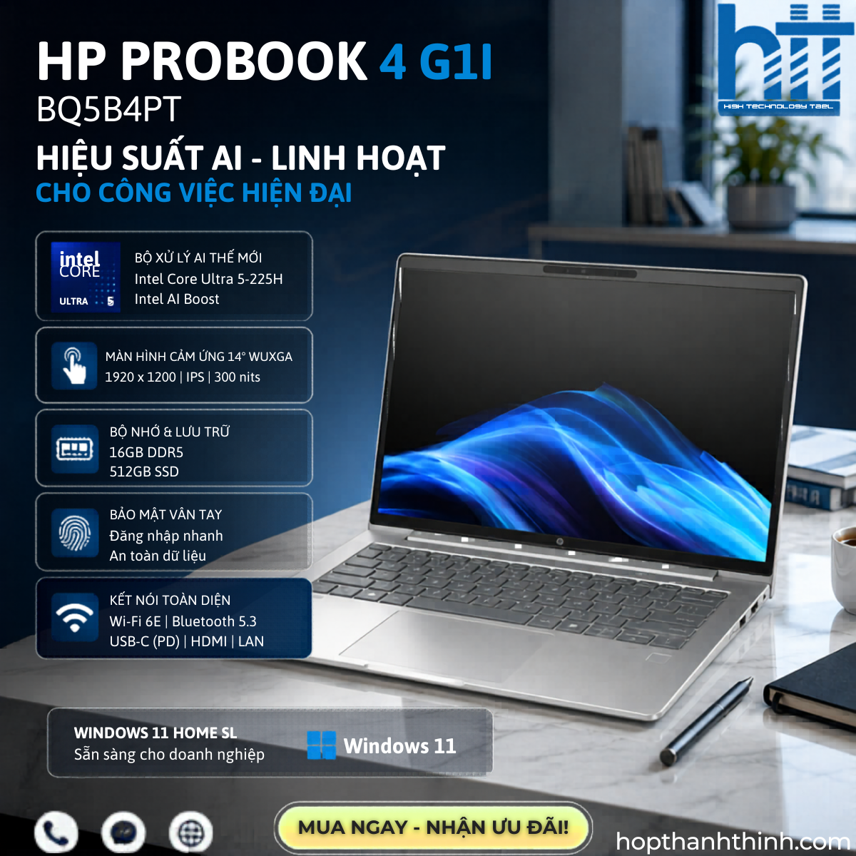 Laptop HP ProBook 4 G1i BQ5B4PT