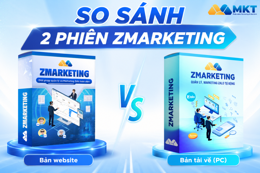So sánh ZMarketing bản website hay ZMarketing bản tải về PC