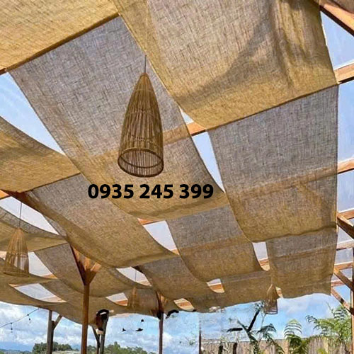 vải bố trang trí làm trần nhà