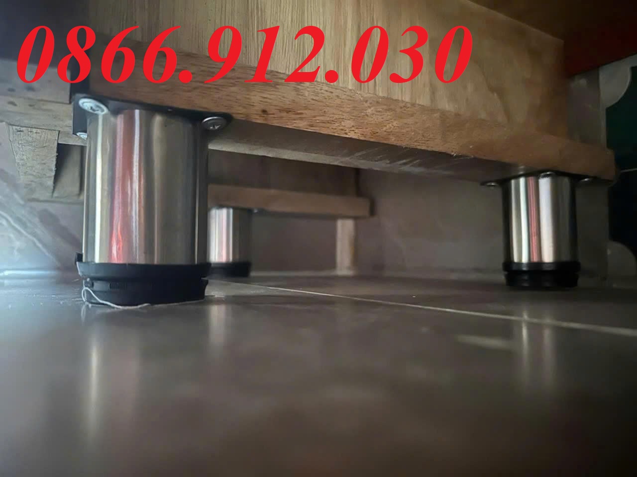 chân đế tăng chỉnh inox