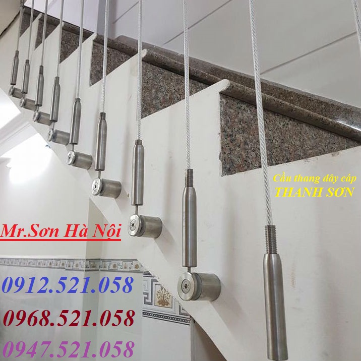 Gian hàng bán cáp cầu thang Hà Nội 0968521058 Cáp thép Thanh Sơn - Cửa hàng Kim khí t