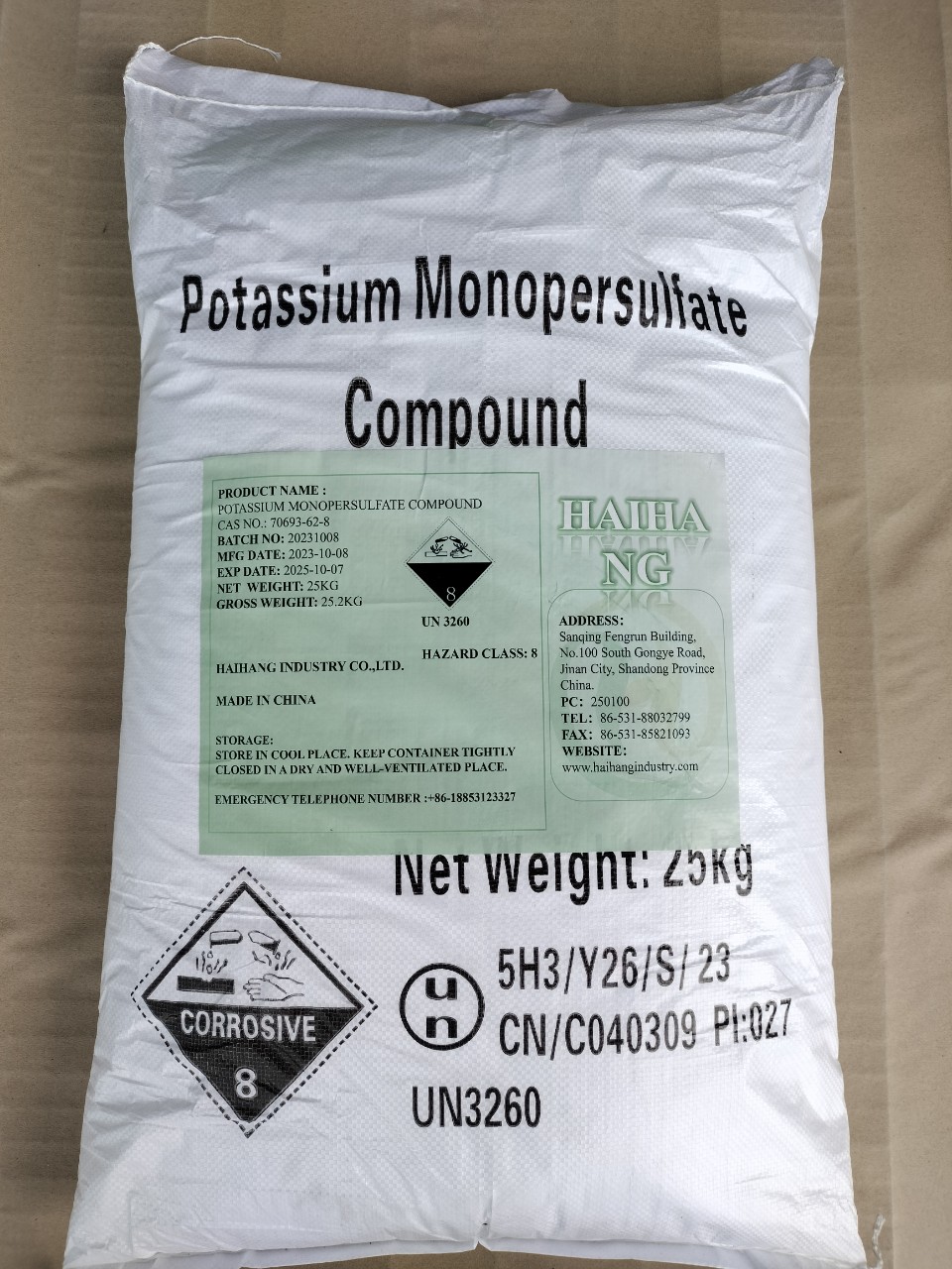 POTASSIUM MONOPERSULFATE 86%