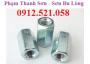 Nối ren M10 ren 1.25 mạ kẽm hà nội 0947521058 Kim khí Thanh Sơn có ống nối ren lục